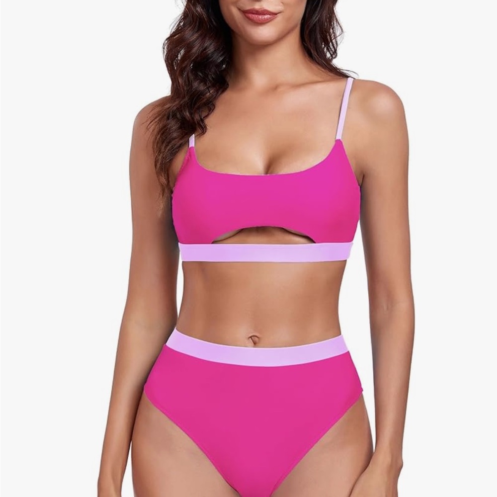 NWT Hot Pink 2 piece bikini